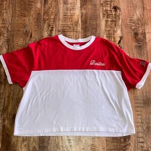 Tailgate Boston Red Sox Cropped Tee